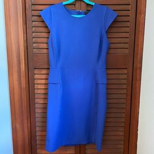 J. Crew sheath dress with tiny peplum detail